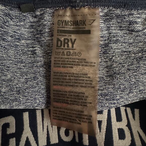 gymshark | flecked blue seamless women’s athletic leggings sz L - Picture 5 of 5